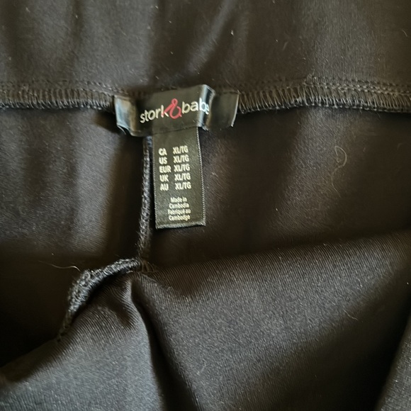 🆕 NWT Leather look maternity leggings size XL - Picture 3 of 4